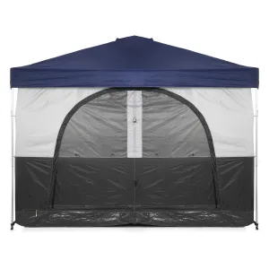 SlumberTrek 6 Person Gazebo Camping Tent / Water Resistant/Mesh Door & Windows