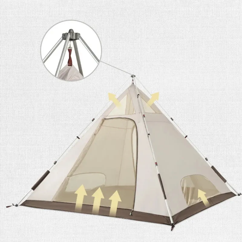 Spacious Pyramid Tent for Camping Adventures