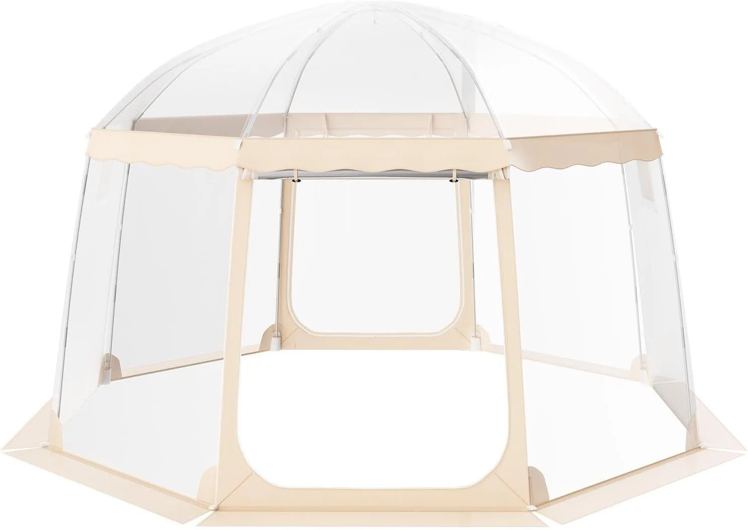 Sports Tent Instant Pop-Up Tent Shelter Weather Proof 8-10 People Clear