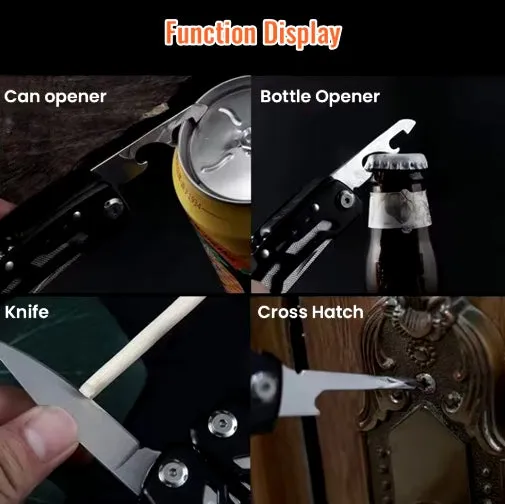 Stainless Steel Multi-tool Pliers Outdoor Combination Knife Pliers Folding Portable Multi-purpose Pliers Tools