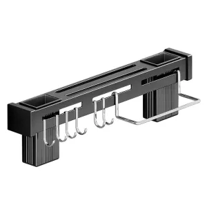 Stainless Steel Wall-Mounted Knife Holder – Space-Saving Kitchen Storage Rack