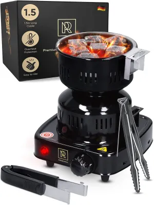 Steel Charcoal Lighters ETL Burner Charcoal Plate Multipurpose with Contemporary Hot Charcoal Stainless Coiled Tongs 450W Coconut Electric Stove Electric Luxurious Electric with Electric Burner Starter Approved 304