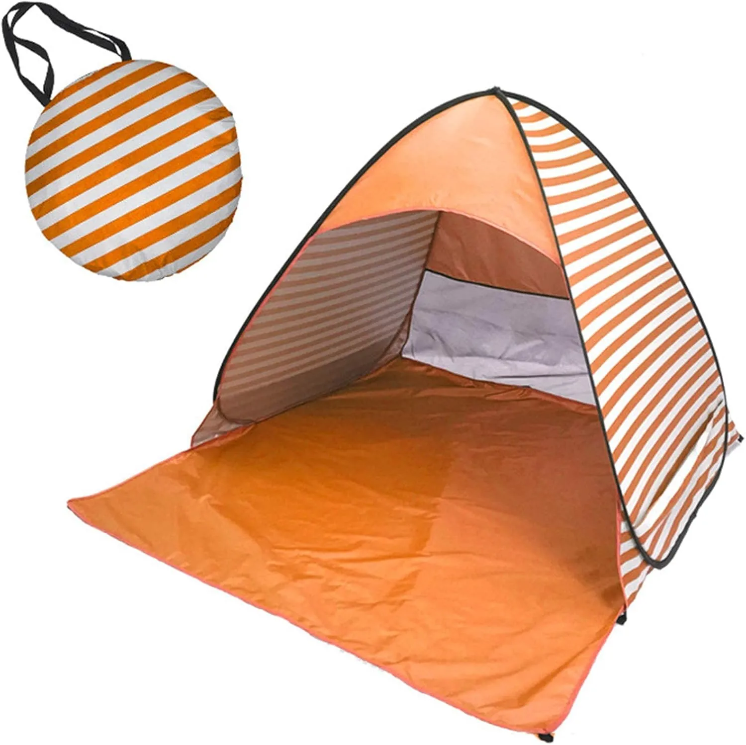 Striped Tent, Large Size Outdoor Pop Up Tent, Foldable Outdoor UV Lightweight Waterproof Tent, for Family Camping, Fishing, Picnic