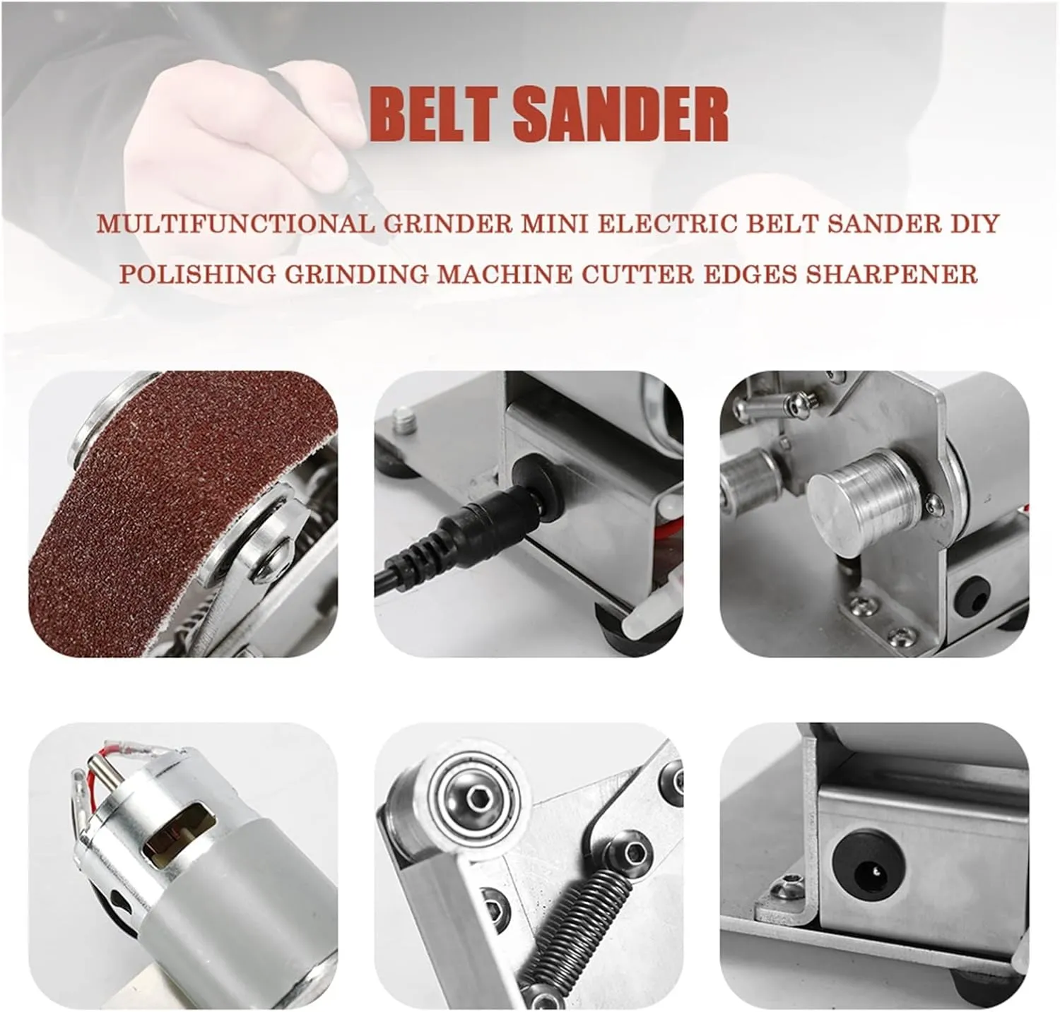 Suitable for KKMOON Multifunctional Mini Electric Belt Sander, Grinder, Professional DIY Polisher, Cutter, Knife Sharpener (Type 3)