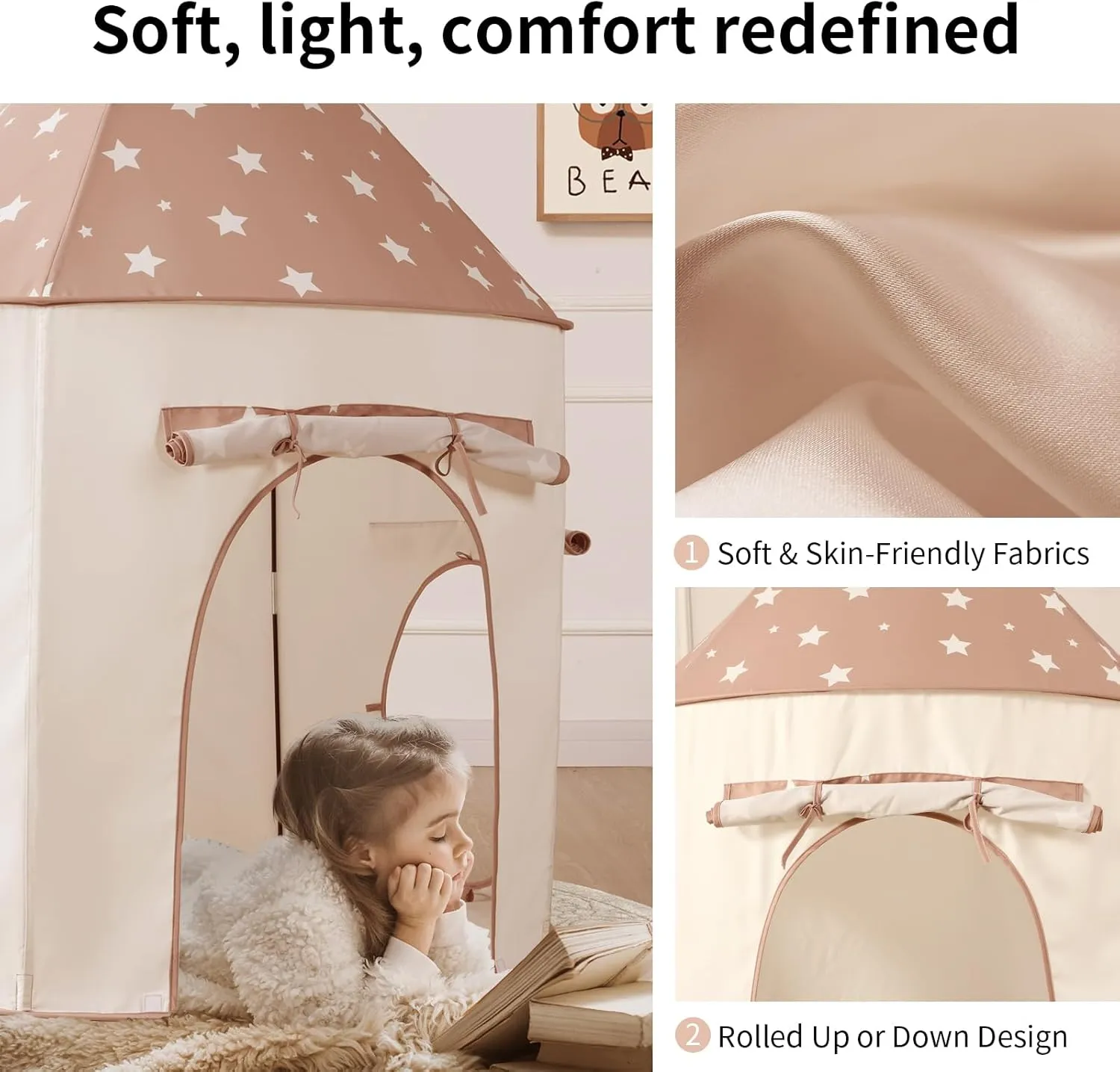 Sumbababy Kids Tent with Crawl Tunnel: Ball Pit Tent for Toddlers - Ball Pit Tunnels for Young Children - Pop Up Baby and Toddler Tent for Indoor & Outdoor
