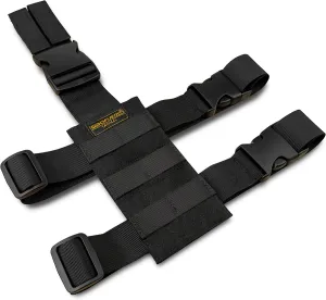 Tactical Molle Drop Leg Platform - Universally Adjustable with Molle Panel to accommodate Both Drop Leg Holster and Knife Holster Leg Strap for Either Left or Right Leg.(Black)