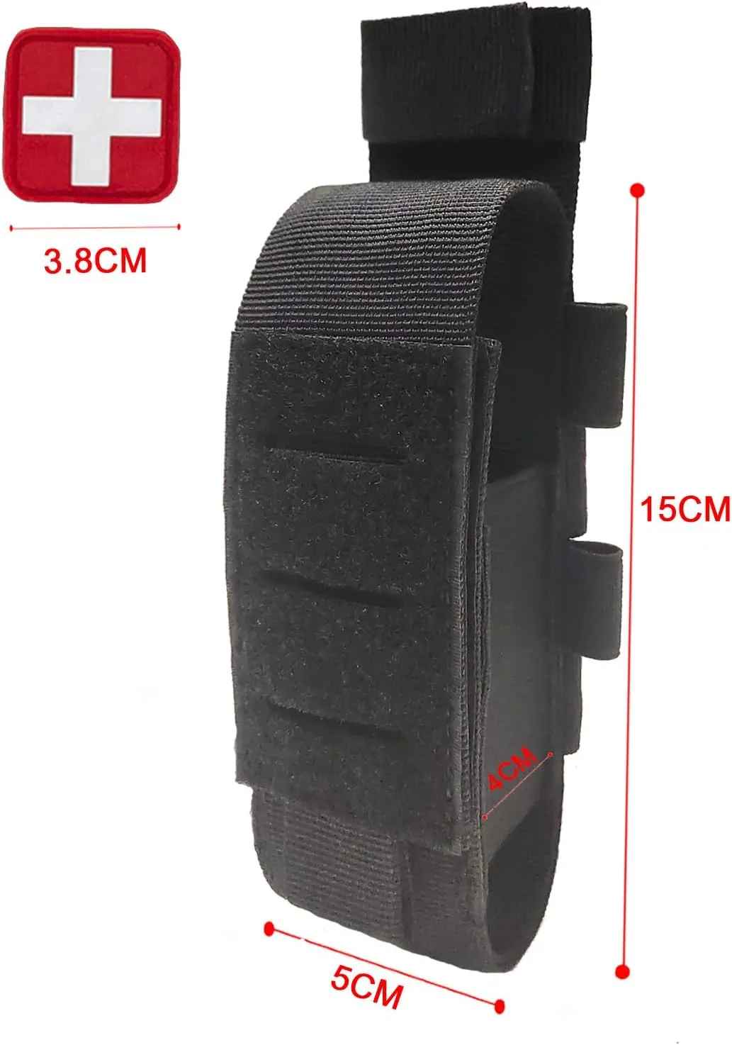 Tactical Tourniquet Pouch Holder TQ Tourniquet Case Trauma Medical Shear Pouch (Black)