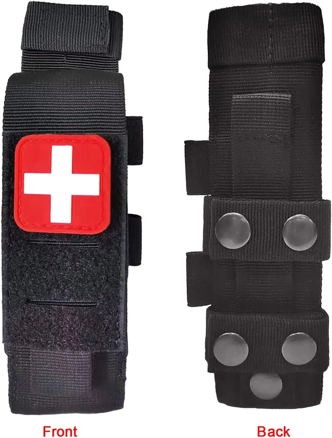 Tactical Tourniquet Pouch Holder TQ Tourniquet Case Trauma Medical Shear Pouch (Black)