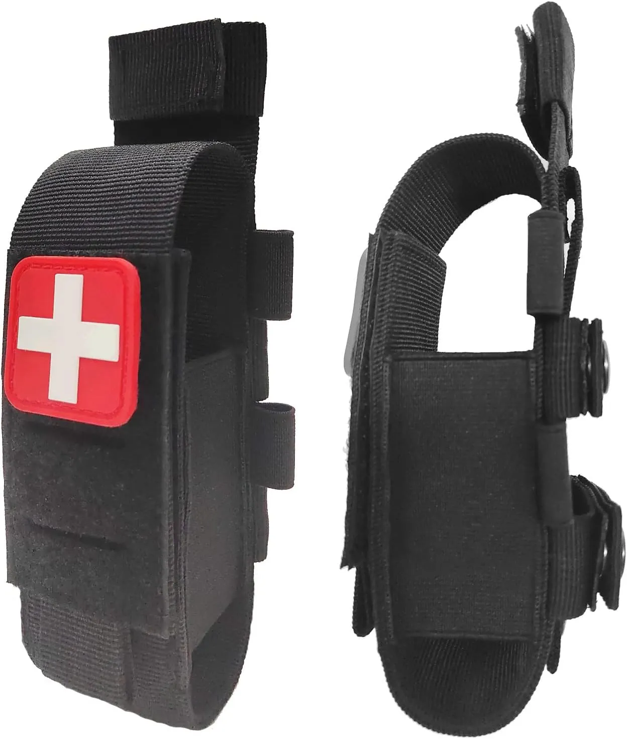 Tactical Tourniquet Pouch Holder TQ Tourniquet Case Trauma Medical Shear Pouch (Black)