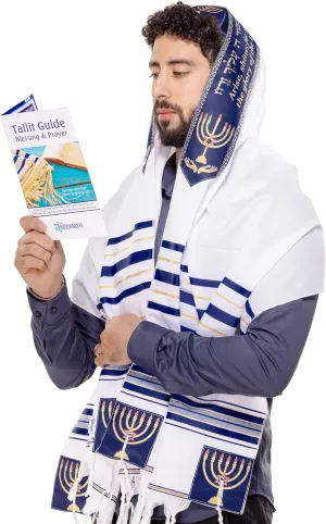 Tallit Prayer Shawl with Matching Bag, Certified Kosher, Kumi Ori Uniq Design Made in Israel, Soft Acrylic Tallit