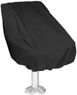 Tarp, Boat Seat Cover Heavy Duty Oxford Fabric, Captain's Chair Cover Weather Resistant 420D Waterproof, Boat Bench Chair Seat Cover (Color : Preto, Size : 25.5x25.5x47inch)
