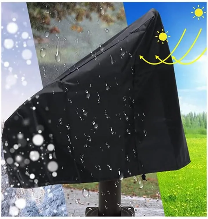 Tarp, Boat Seat Cover Heavy Duty Oxford Fabric, Captain's Chair Cover Weather Resistant 420D Waterproof, Boat Bench Chair Seat Cover (Color : Preto, Size : 25.5x25.5x47inch)