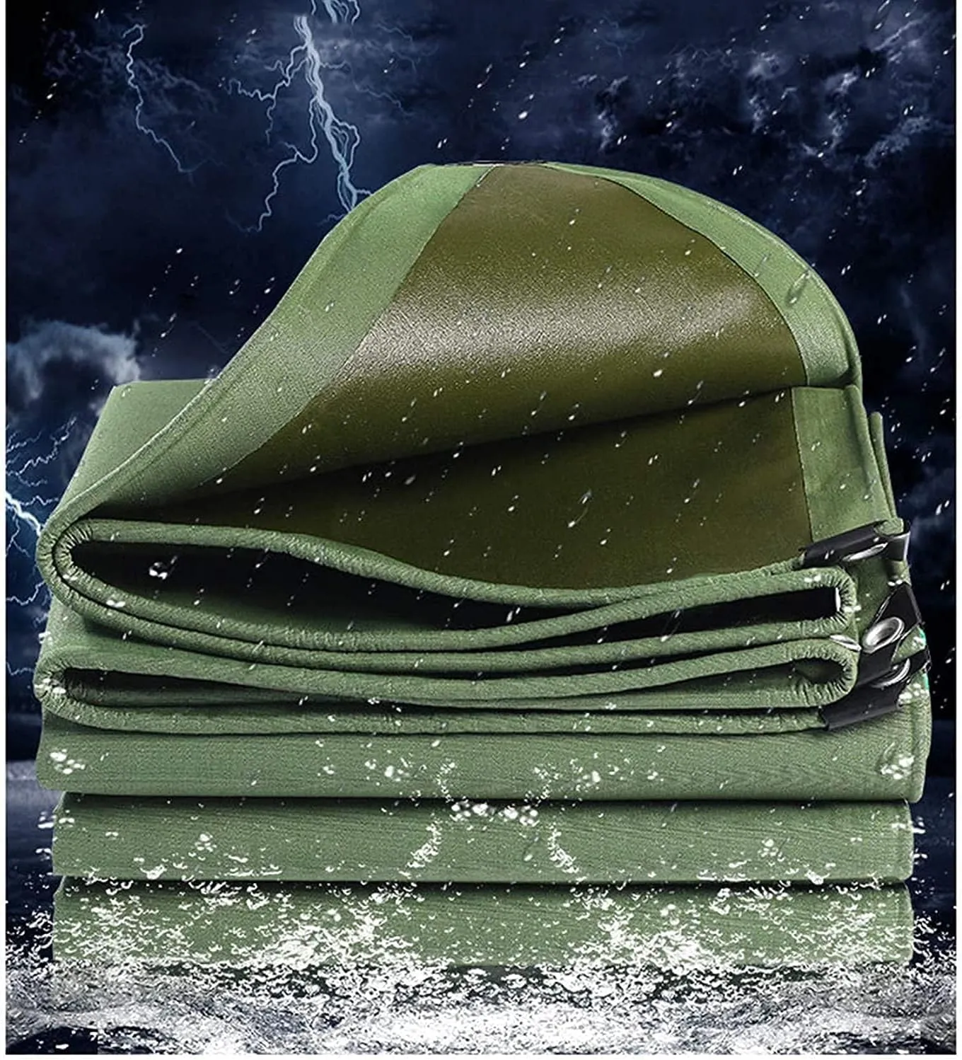 Tarpaulin ， Thicken Tarpaulin Waterproof Heavy-Duty 550g/m² with Reinforced Grommets, Tarp Cover for Multi-Purpose Outdoor Use,10x10m