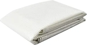 Tarps Now 10x20 Feet Translucent Poly Tarp |12 MIL Heavy Duty Waterproof Cover |Tear Proof Plastic Tarp with Rustproof Aluminum Grommets & Reinforced Edges |Ideal for Roof, Landscaping-Clear & White