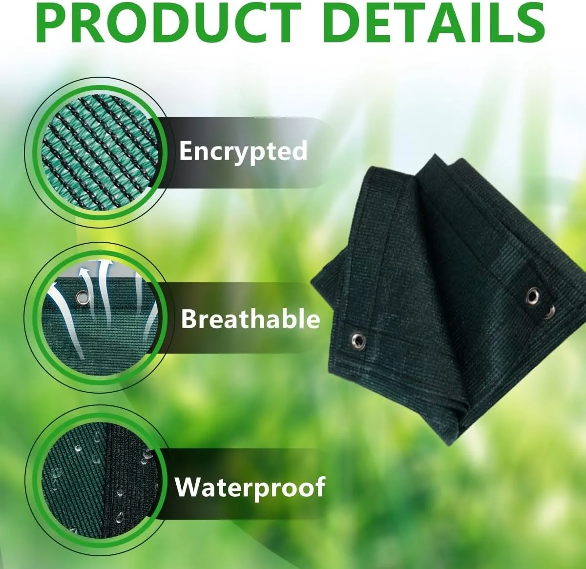 Tear Resistant Sun Shade Net, Green Shade Cloth, Garden Shade Tarp Cover for Greenhouse, Pergola, Privacy Protection, UV Blocking Shade Neting(1 * 4.0m/3.28 * 13.12ft)