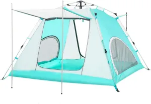 Tent 3-4 Person Waterproof Anti-UV Automatic Tent Easy Instant Setup Foldable Tent for Sun Shelter Travelling Hiking Yurt (Color : C)
