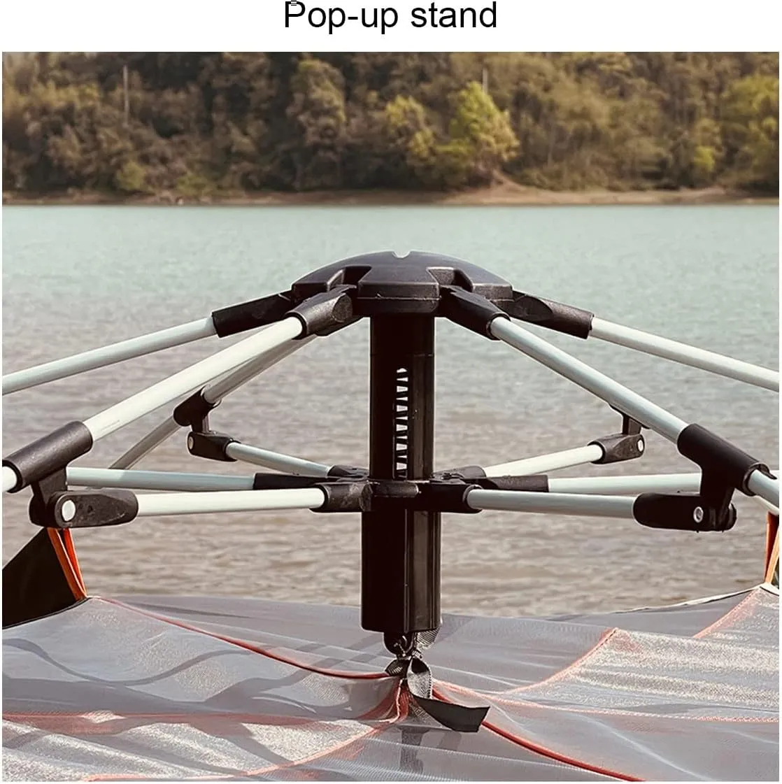 Tent for 5 6 7 Person Family Tent Garden Sun Shelter Tents for Camping,Automated and Instant Setup Tent for Family,6 Mesh Windows Ventilation,Waterproof Outdoor Layer, Without, Green