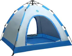Tent for Camping Tent Family Camping Tent 2 4 Person with 2 Door&2 Mesh Windows Portable Instant Tent Automatic for Camping Hiking Large Space for Picnic Outdoors (Color : Blue, Size : 4person)