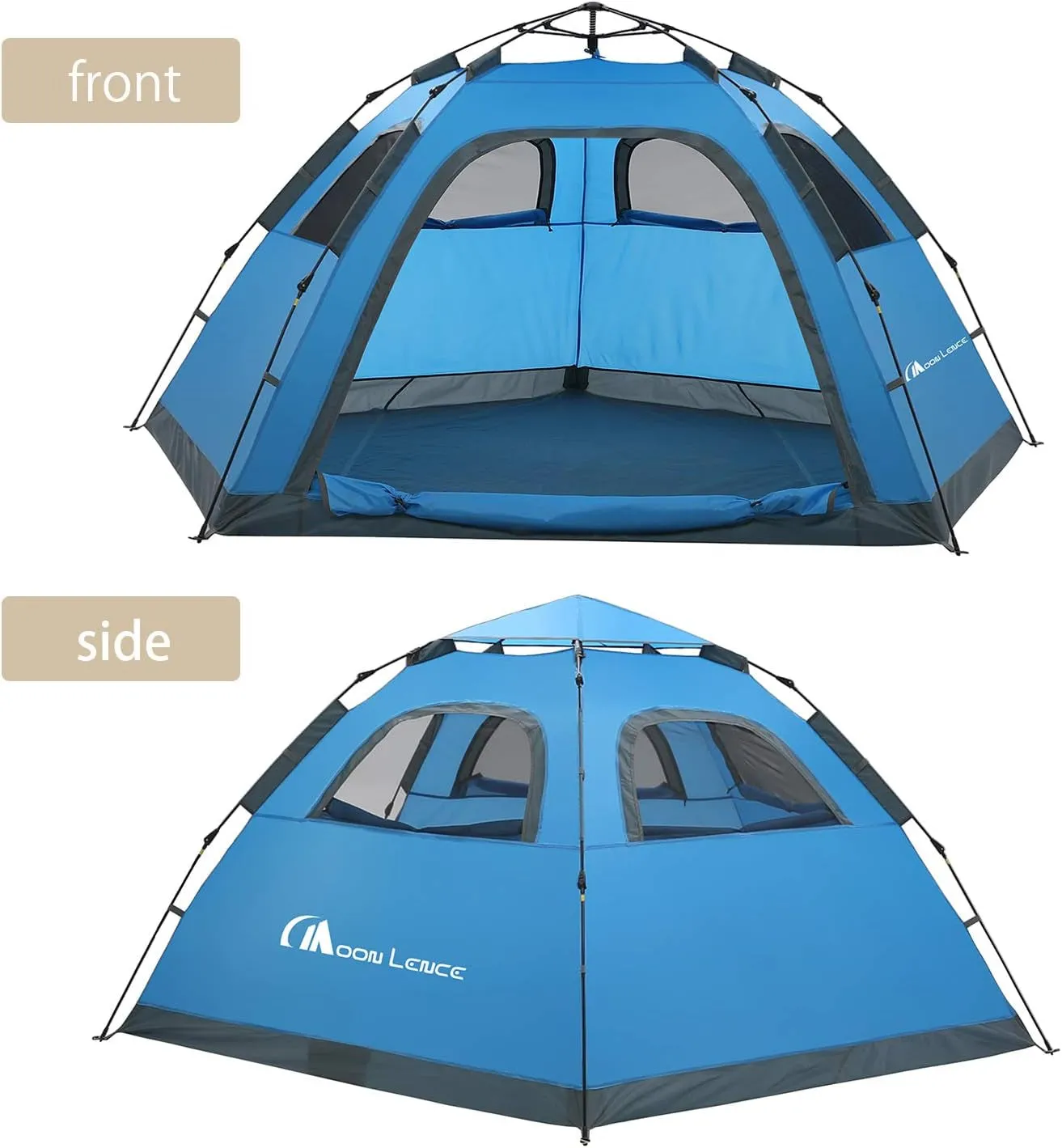 Tent Portable *00% satisfaction guarantee Tent Family Mountaineering for Automatic Instant Person Camping 4-5 Hiking Pop Waterproof Windproof Camping up Tent Tent Professional