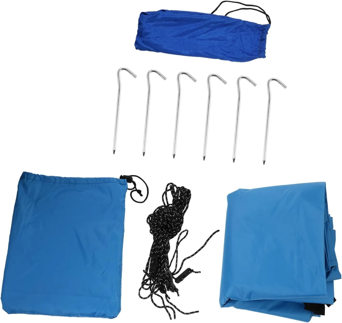 Tent Tarp Waterproof Uv Blocking Shelter 6 Ground Stakes Perfect for Camping Tarp Hammock and Picnic
