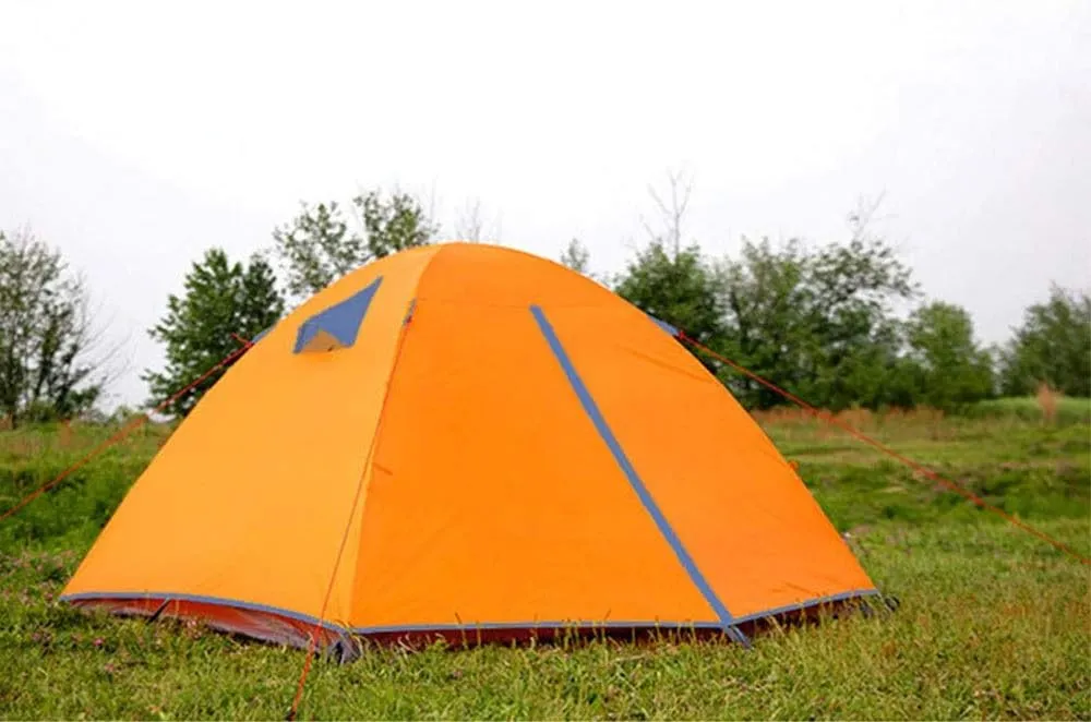 Tent Tent Mountaineering Camping Double Four Seasons Wild Thickening Rainproof Ultra Light Double-Layer Equipment Camping Tent