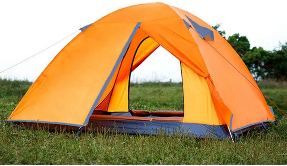 Tent Tent Mountaineering Camping Double Four Seasons Wild Thickening Rainproof Ultra Light Double-Layer Equipment Camping Tent