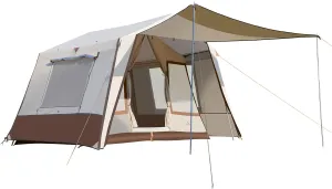 Tents 6 Person Tents for Camping Waterproof Windproof Easy Setup, Double Layer Family Camping Tent, Cabin Tents for Outdoor Hiking