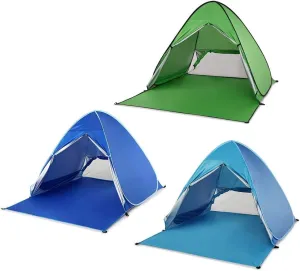 Tents Automatic Tent UV Protection Outdoor Camping Tent Instant Pop Up Beach Tent Lightweight Sun Shelter Tents Cabana Awning, Green