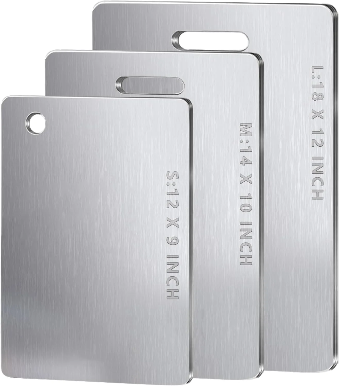 Titanium Cutting Boards For Kitchen, 100% Pure Cut Titanium Cutting Board, Food Grade Quality,Easy To Clean And Will Not Absorb Odors, Suitable For Kitchen Or Outdoor Camping(12L*9W)