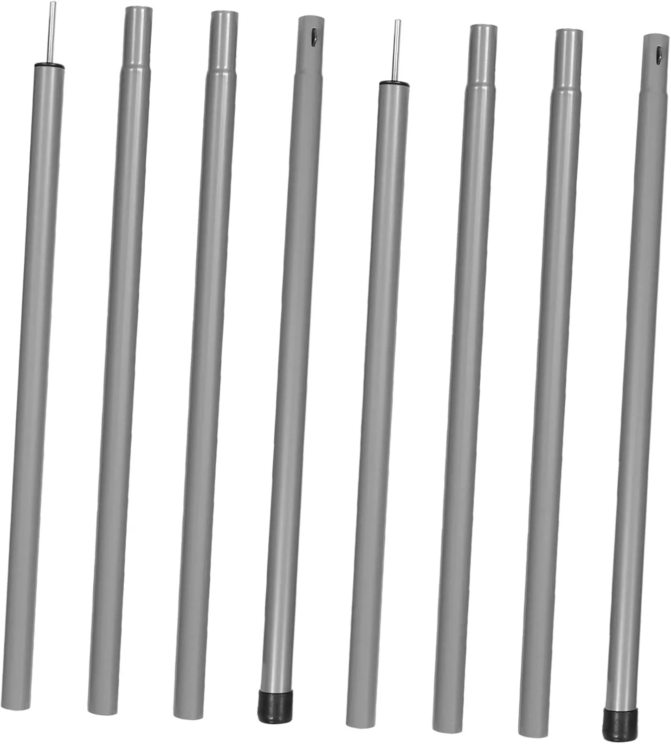 Totority Outdoor Tent Pole Replacement Kit 2 x 25mm Canopy Poles 8-Section 2.1m Camping Accessories Tarp Support Rods Tent Canopy Fixed Tool Versatile Use