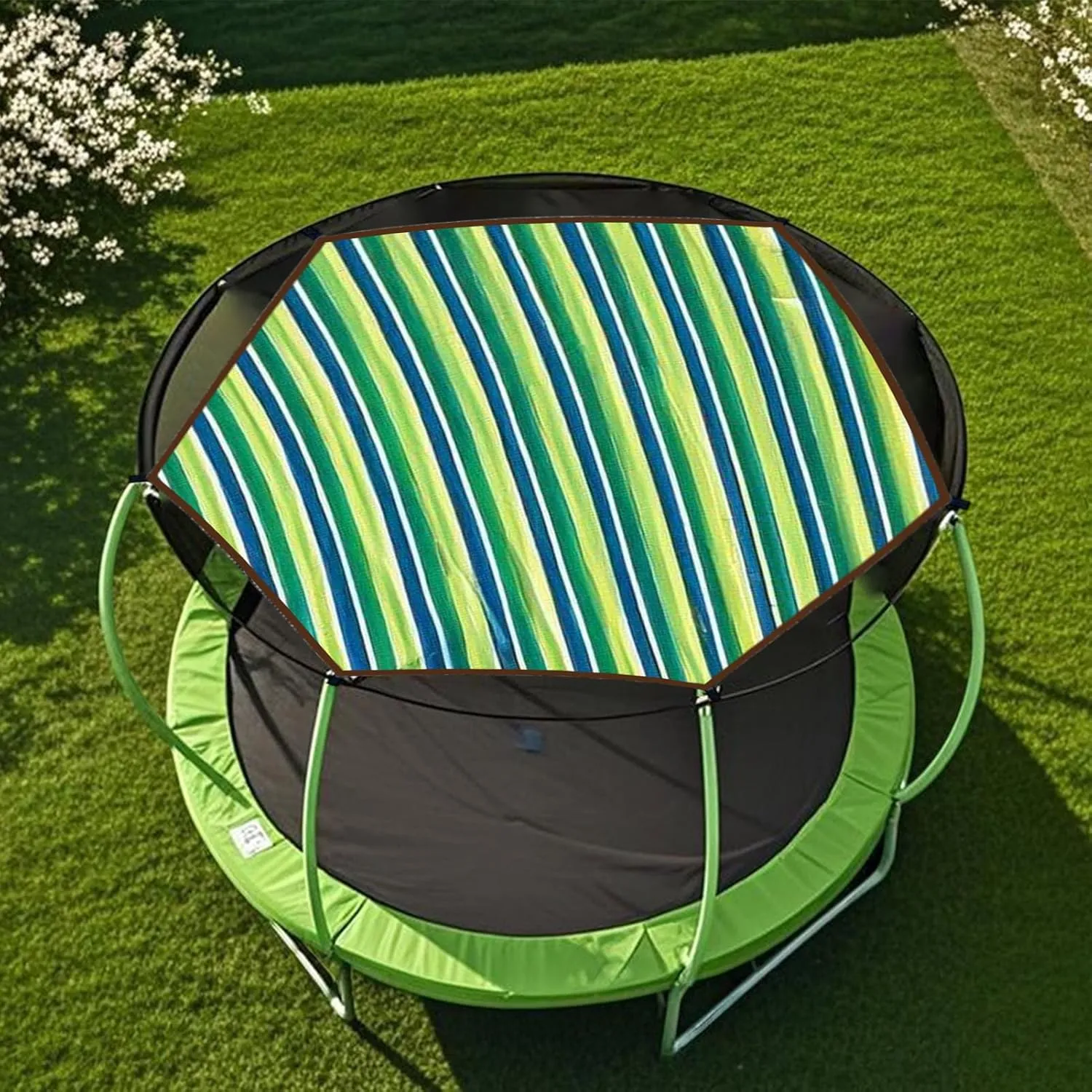 Trampoline Cover, Waterproof UV Protection Trampoline Tent Cover, Anti-Slip, Tear-Resistant, Group Entertainment for Outdoor Backyard Garden Use