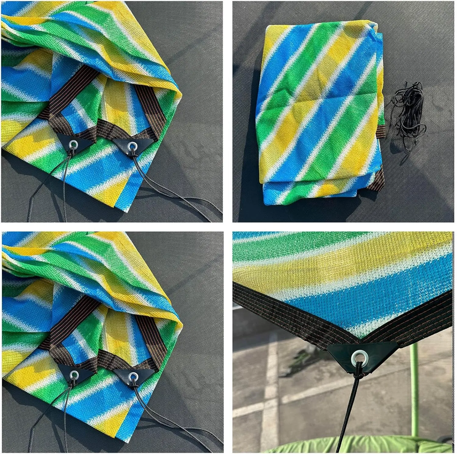 Trampoline Cover, Waterproof UV Protection Trampoline Tent Cover, Anti-Slip, Tear-Resistant, Group Entertainment for Outdoor Backyard Garden Use