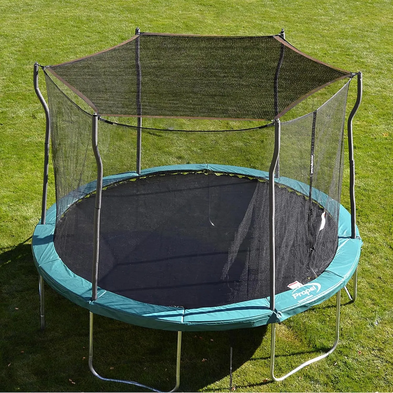 Trampoline Shade Cover, Trampolines Tent Cover, UV Protection Trampoline Canopy Sunshade, Foldable Tear Resistant Tent Shade Cloth for Outdoors Sports and Garden