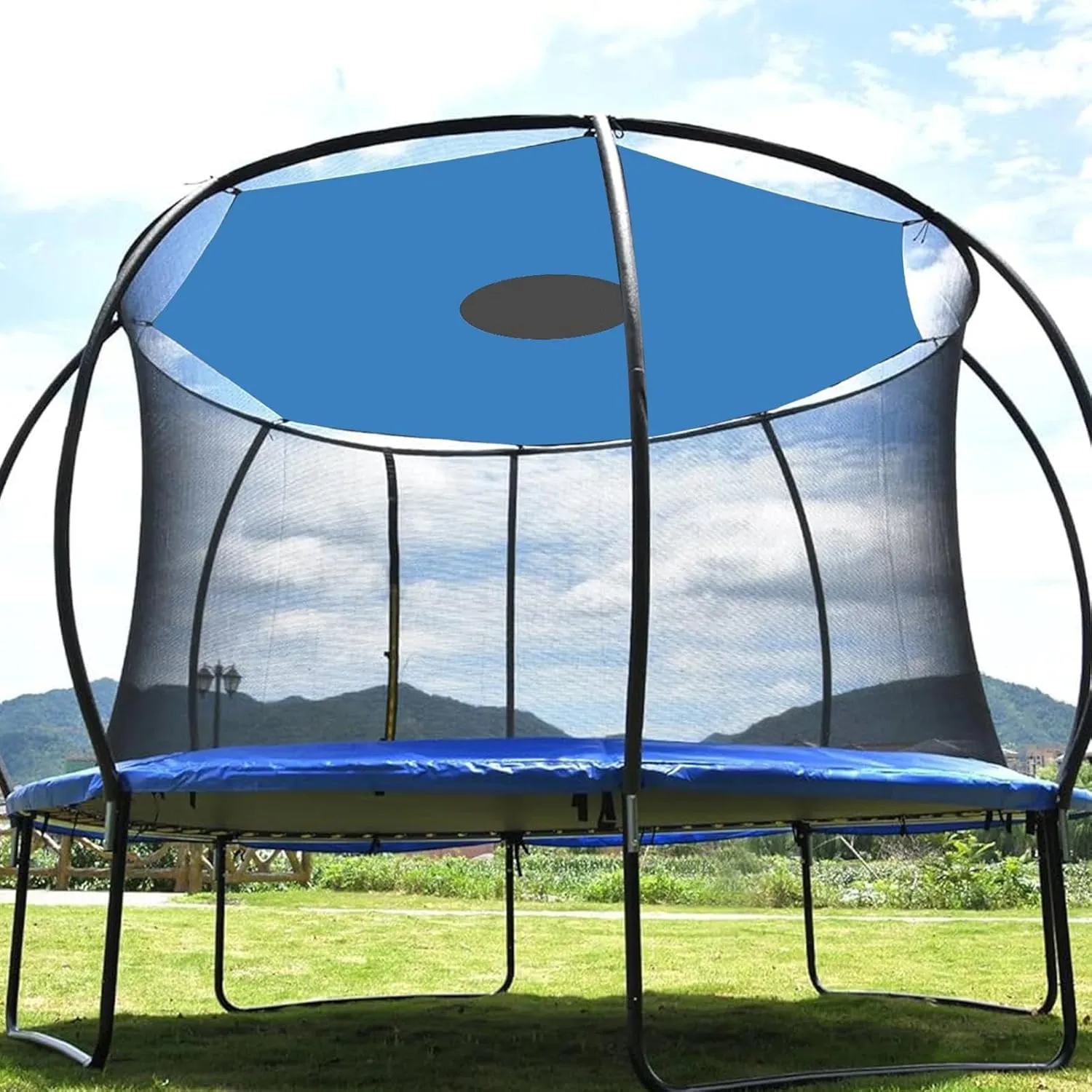 Trampoline Tent Cover, Trampoline Shade Cover, Trampoline Shade, Anti-UV Trampolines Sunshade, Straight Pole Round Trampoline,Trampoline Accessory Tent for 6/8/10/12/14/16FT