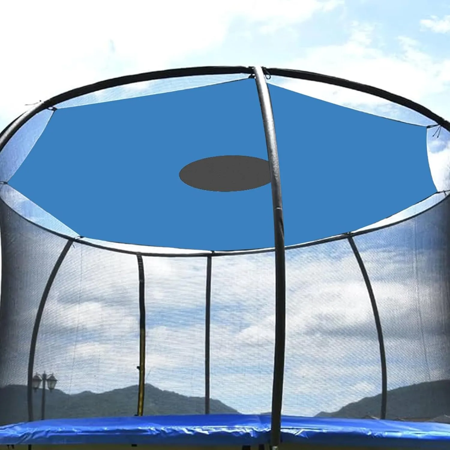 Trampoline Tent Cover, Trampoline Shade Cover, Trampoline Shade, Anti-UV Trampolines Sunshade, Straight Pole Round Trampoline,Trampoline Accessory Tent for 6/8/10/12/14/16FT