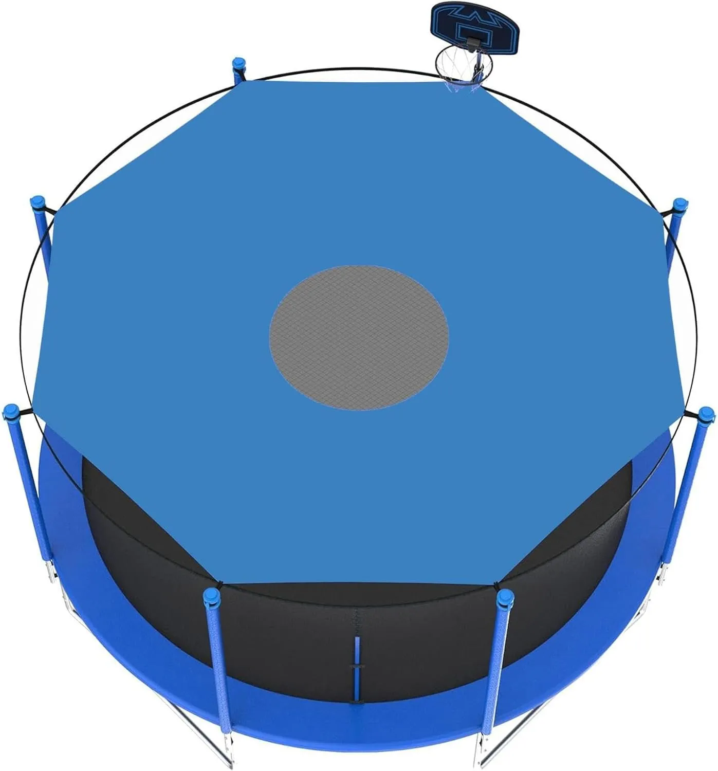 Trampoline Tent Cover, Trampoline Shade Cover, Trampoline Shade, Anti-UV Trampolines Sunshade, Straight Pole Round Trampoline,Trampoline Accessory Tent for 6/8/10/12/14/16FT