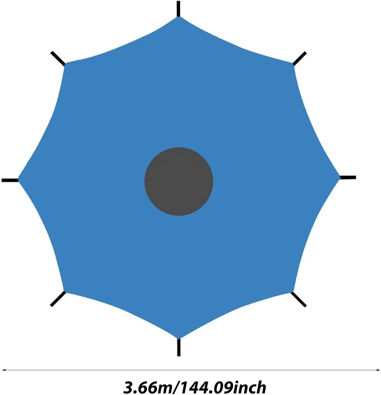 Trampoline Tent Cover, Trampoline Shade Cover, Trampoline Shade, Anti-UV Trampolines Sunshade, Straight Pole Round Trampoline,Trampoline Accessory Tent for 6/8/10/12/14/16FT