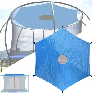Trampoline Top Cover, 6-16ft Sun-Protection Trampolines Canopy Waterproof Trampoline Sunshade Tarp Accessories for 6/8/12-Pole Trampoline(Blue,6ft-6 Poles)