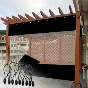 Transparent Outdoor Curtains 0.5mm Tear-Resistant Tarpaulin Waterproof Windproof Tarpaulin, for Outdoor Garage, Customizable (Color : Clear, Size : 1x0.8m)