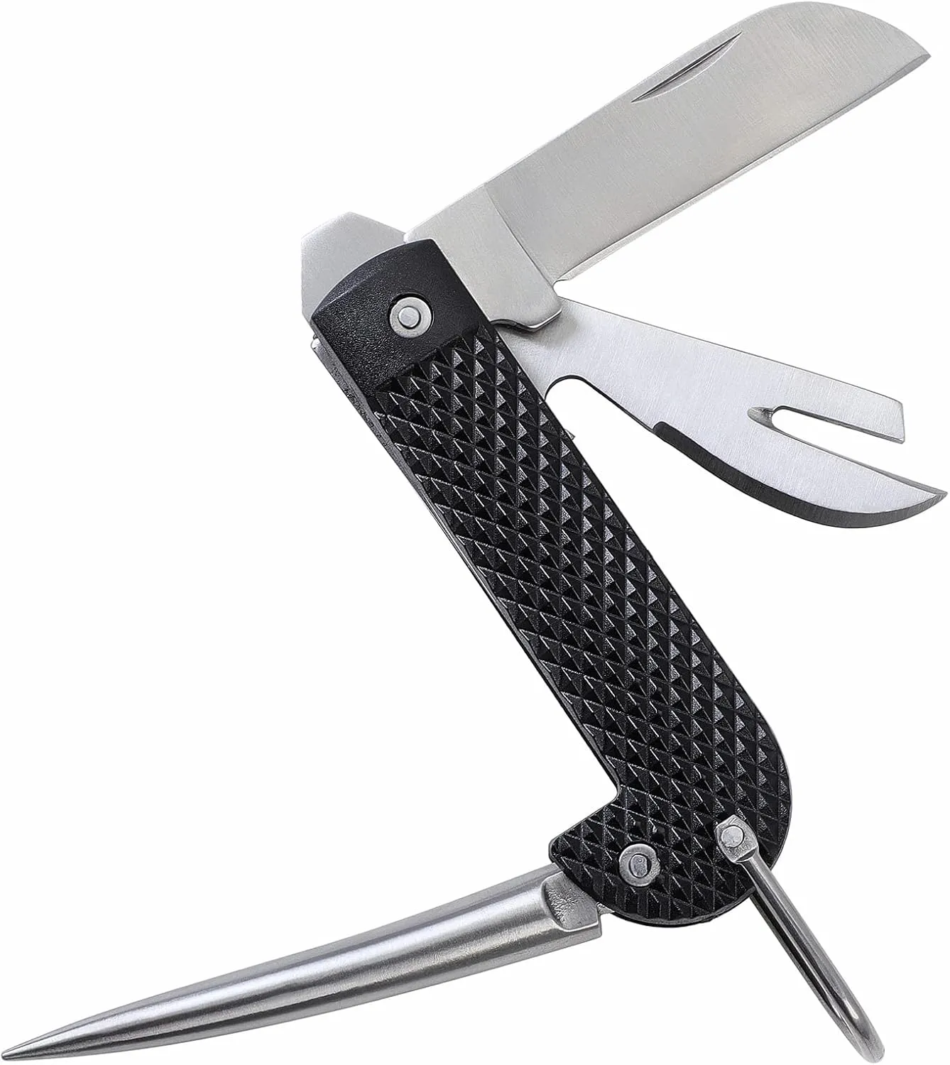 ULEES Marlin Spike Knife for Sailors – Stainless Steel Rigging Knife, Great for Knot Untying, Splicing Ropes, Camping and Sailing Tools