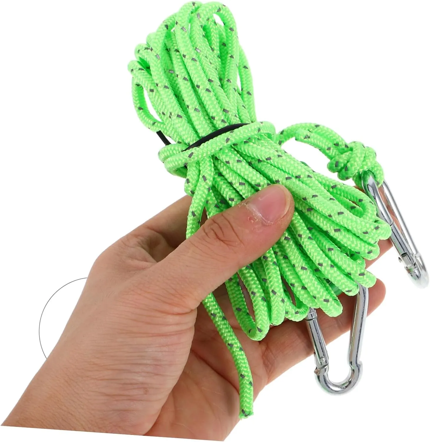 VANZACK Tent Windproof Rope Tie Down Rope Camping Rope with Pulley Tent Rope Tensioner Tent Cords Wire Rope