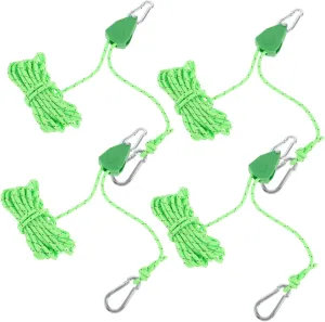 VANZACK Tent Windproof Rope Tie Down Rope Camping Rope with Pulley Tent Rope Tensioner Tent Cords Wire Rope
