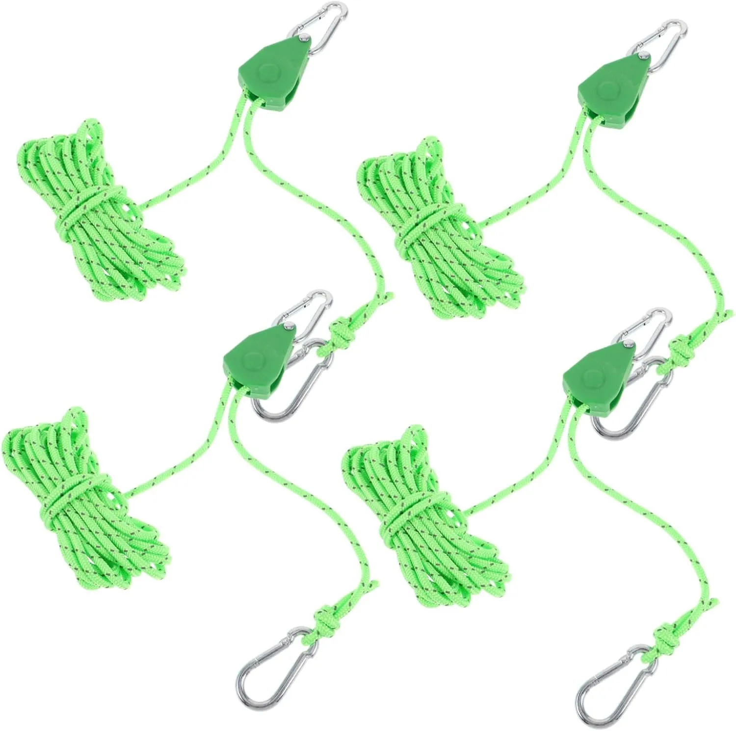 VANZACK Tent Windproof Rope Tie Down Rope Camping Rope with Pulley Tent Rope Tensioner Tent Cords Wire Rope