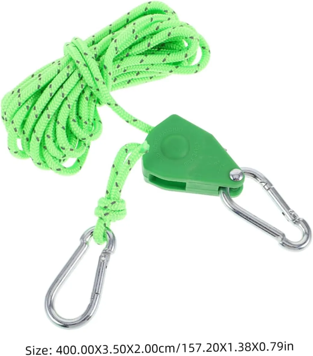 VANZACK Tent Windproof Rope Tie Down Rope Camping Rope with Pulley Tent Rope Tensioner Tent Cords Wire Rope
