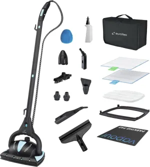 Vapour Pro 20-Piece All-in-One Steam Mop with Built-In Portable Steam Cleaner; Rated #1 by Good Housekeeping; 295°F & 50 PSI; Kills 99.9% Germs & Viruses incl H1N1; 5-Year Warranty