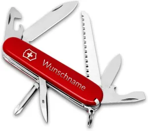Victorinox Hiker Swiss Army Knife Personalised with Name/Multitool for Camping and Outdoor Swiss Knife / 13 Functions Saw, Can Opener, Screwdriver/Gifts for Men