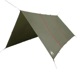 vidaXL Camping Tarp Olive Green 177.6x165.4 Waterproof