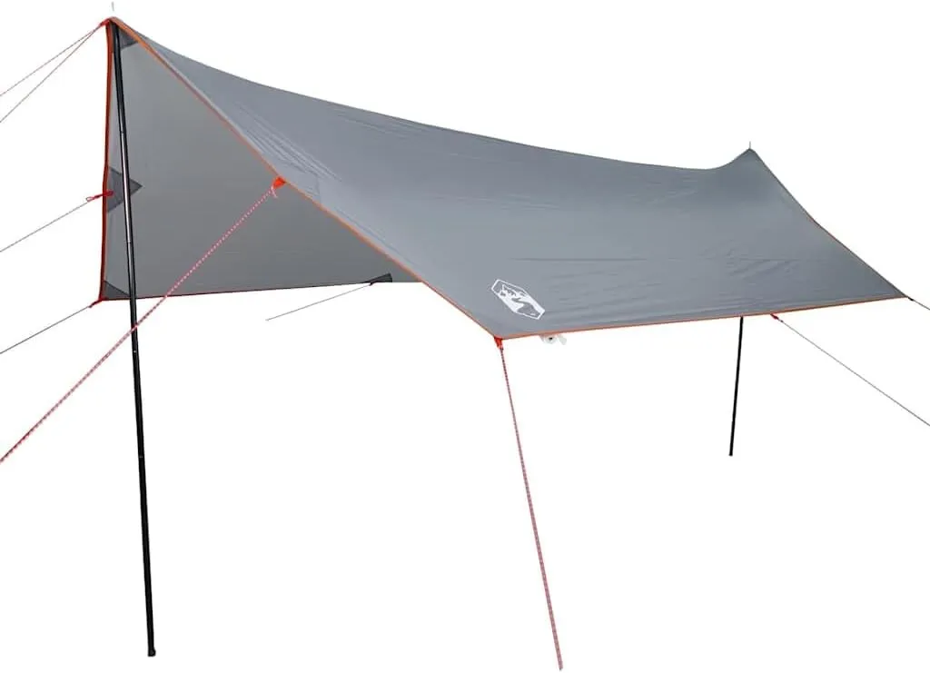 vidaXL Camping Tarp Orange 181.1x120.1x82.7 Waterproof