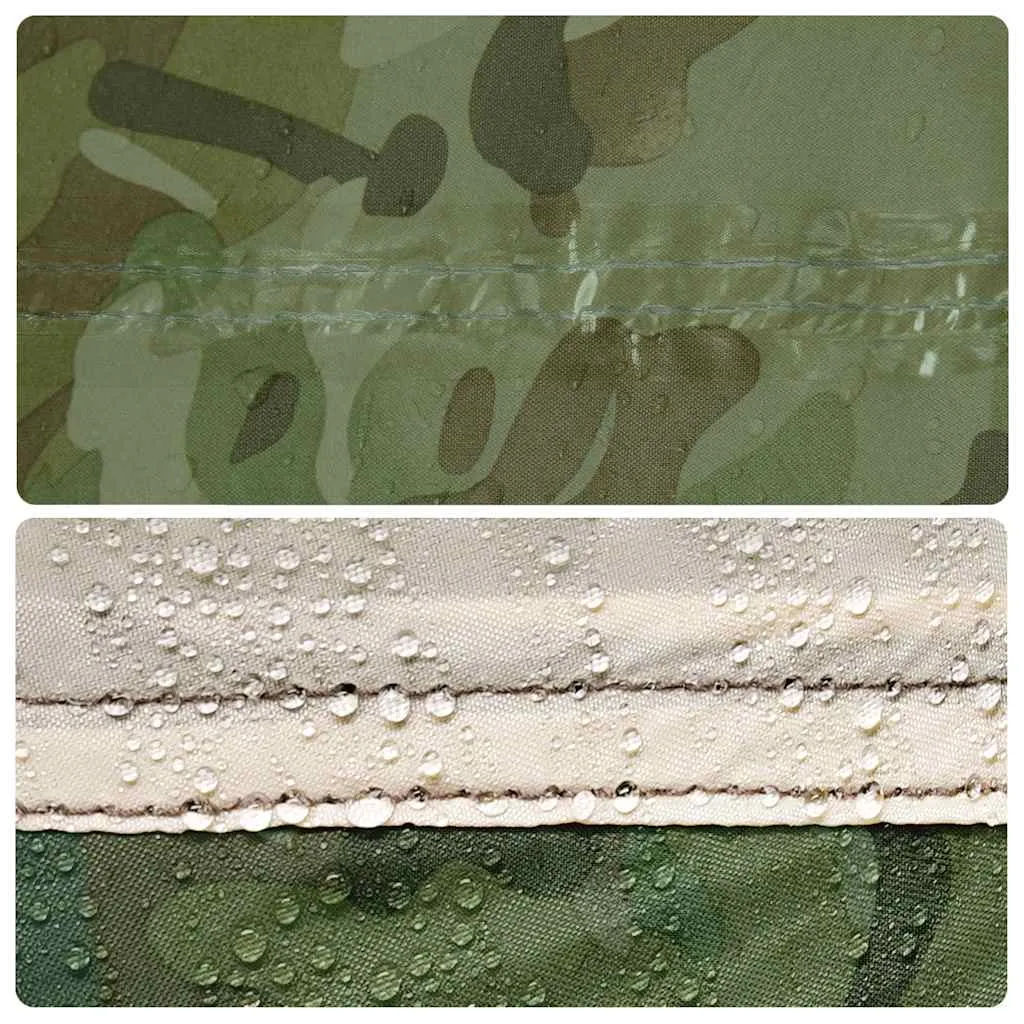 vidaXL Fishing Tent Camouflage Waterproof