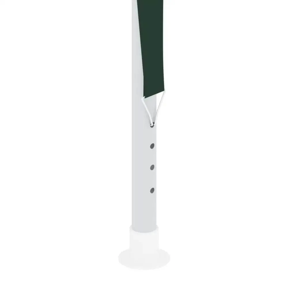 vidaXL Party Tent Green Polyethylene, Steel Large